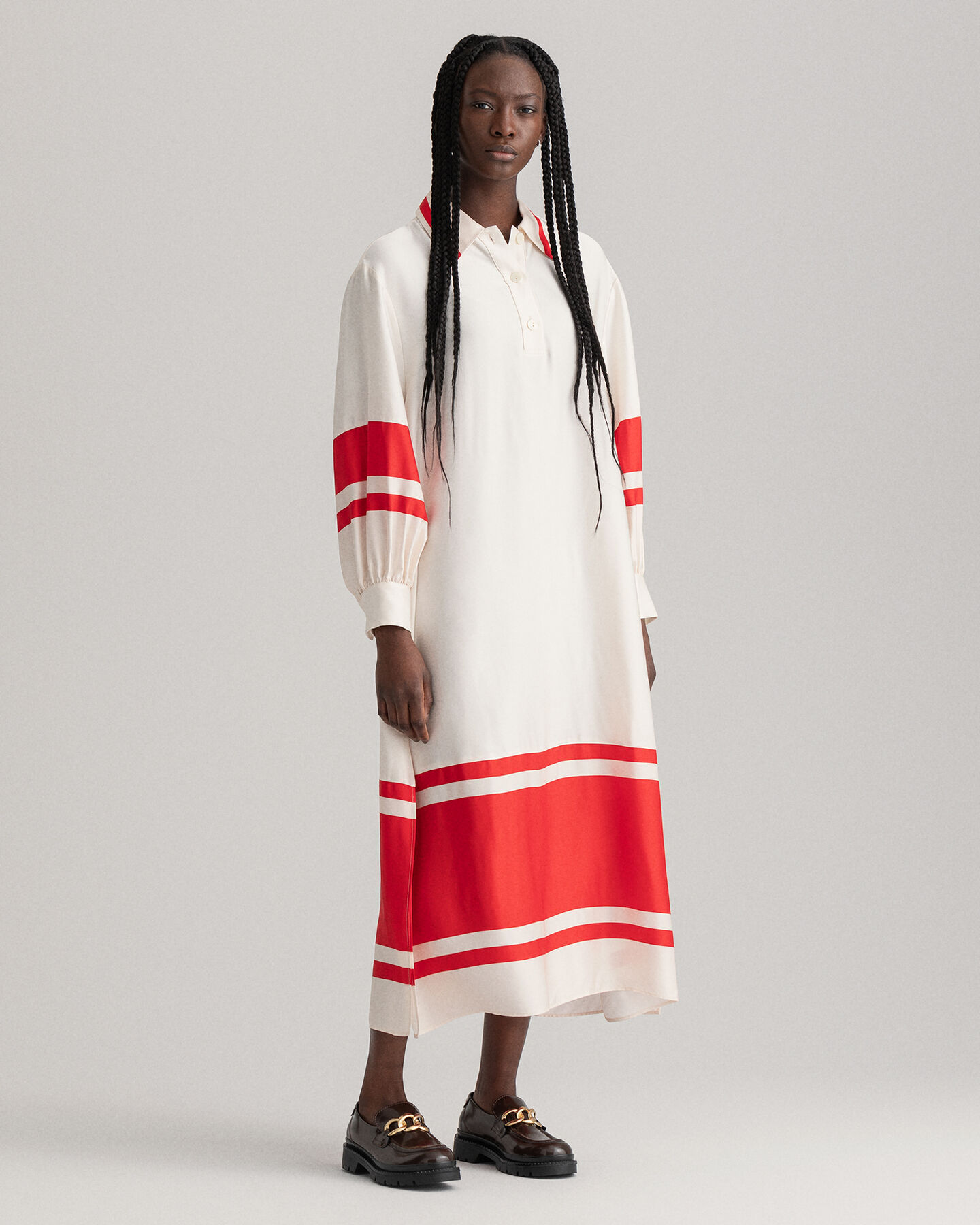 Vestido às riscas Detail