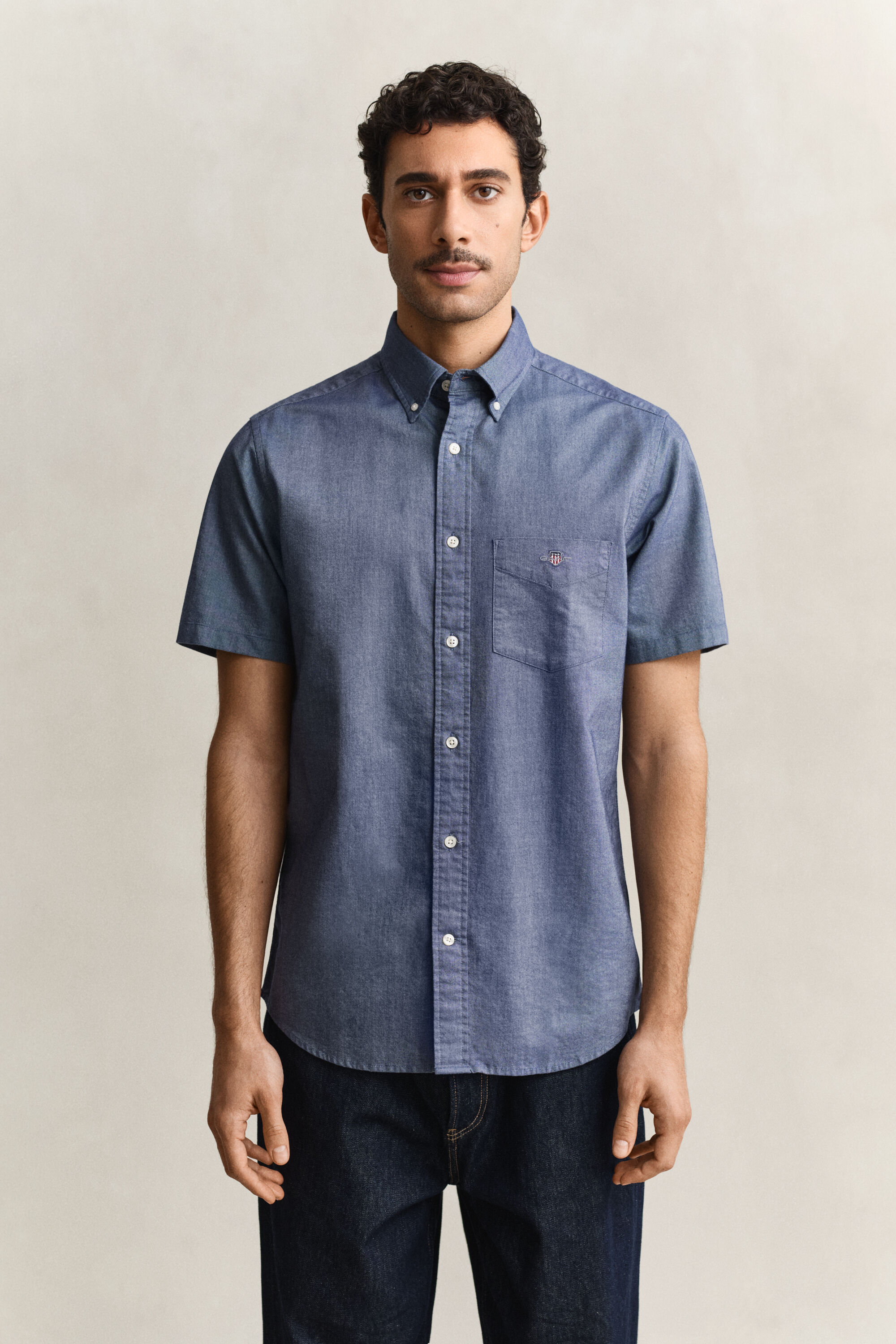 Camisa de manga curta Oxford Classic