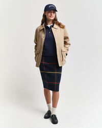 Saia com padrão de xadrez