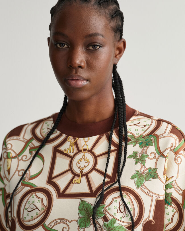 Pulover com decote redondo American Luxe