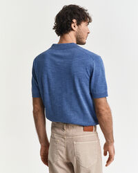 Camisola de malha estilo polo com manga curta Sunfaded