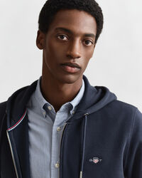 Sweatshirt com capuz e fecho Shield