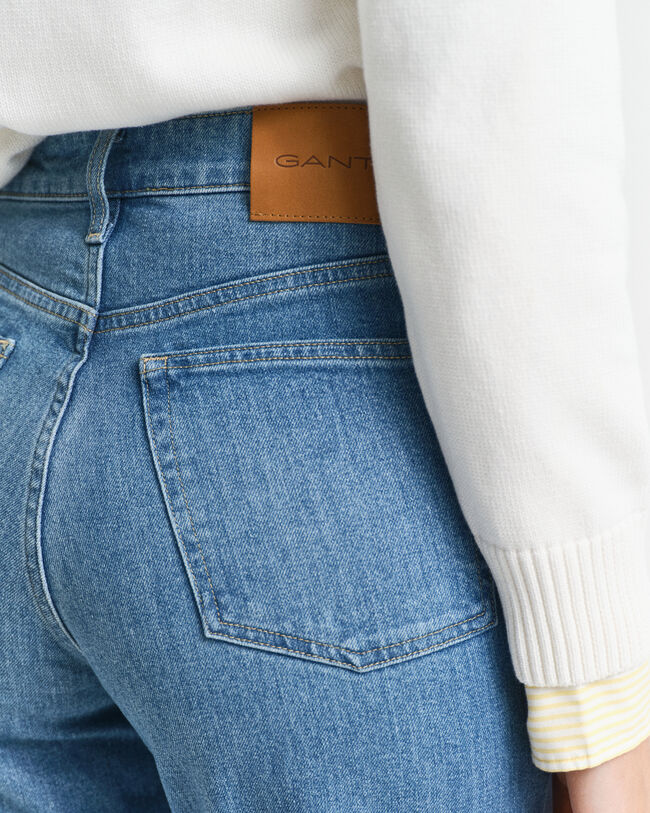 Cal&ccedil;as de ganga com perna Straight