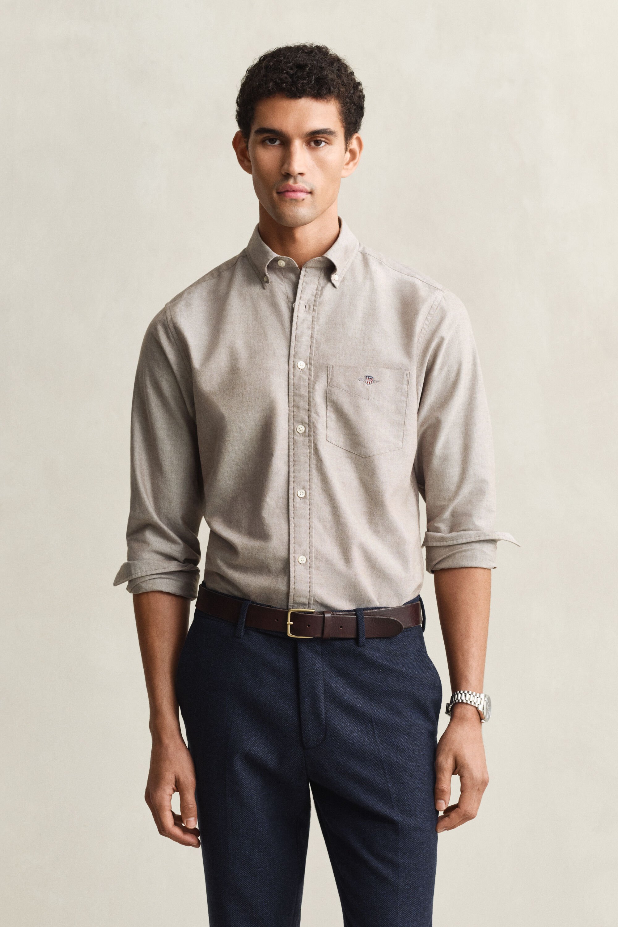 Camisa Oxford clássica regular fit