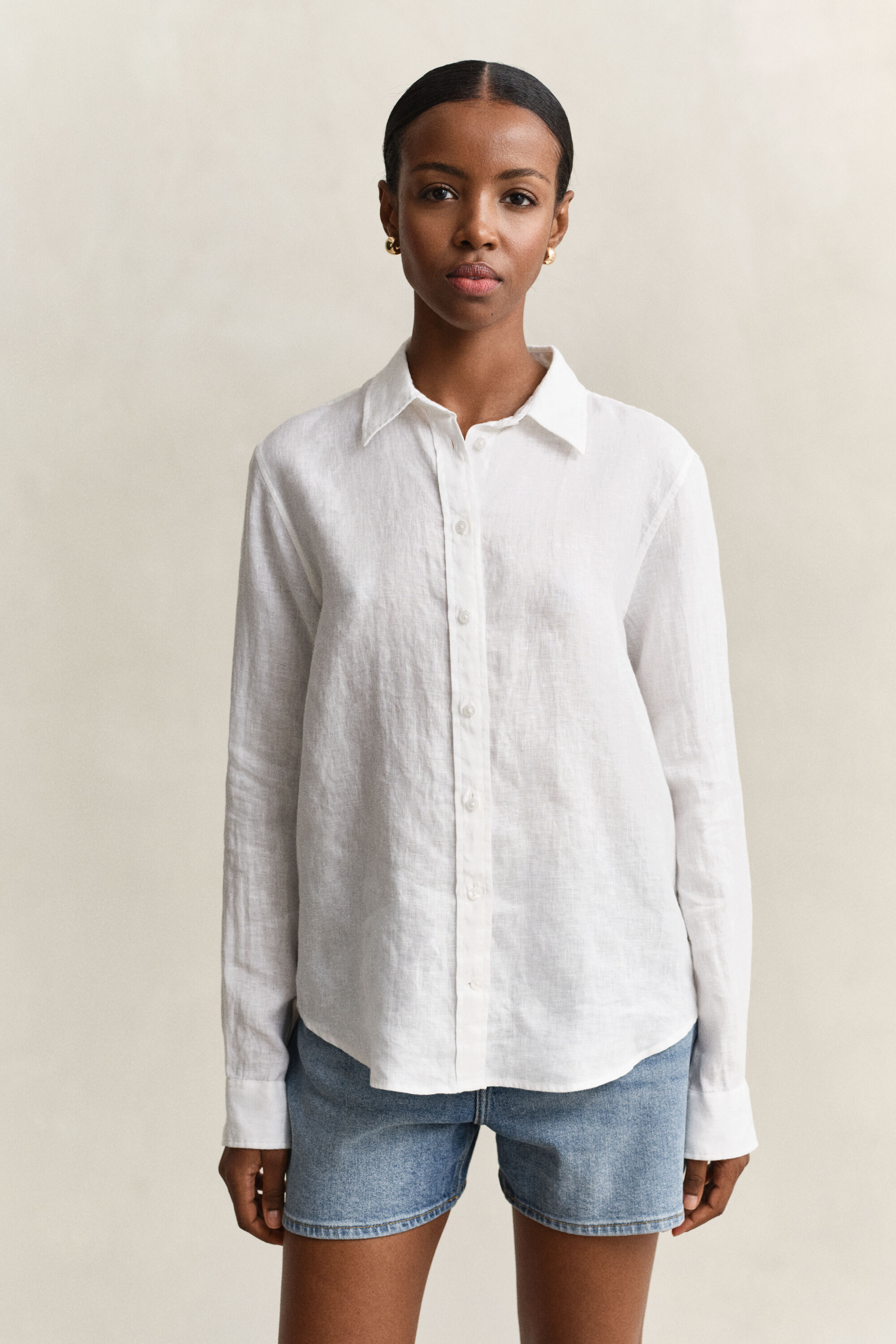 Camisa de linho regular fit