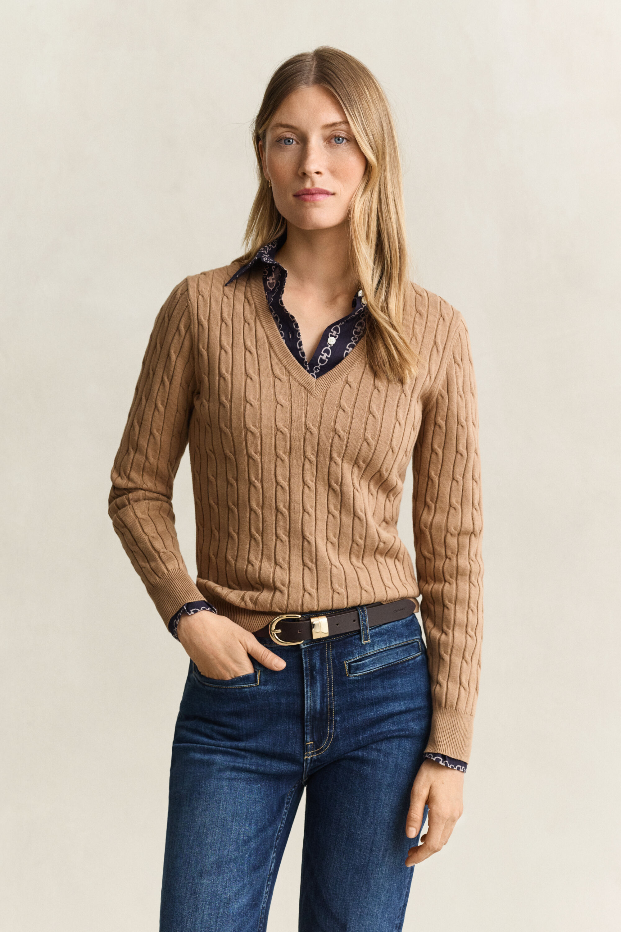 Camisola de malha entrançada Classic