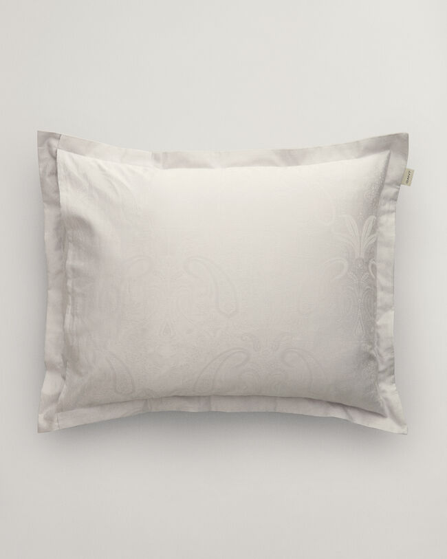 Fronha com padr&atilde;o paisley em jacquard