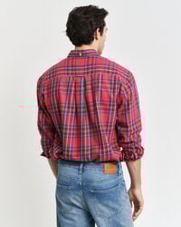 Camisa em padrão xadrez Tartan relaxed fit