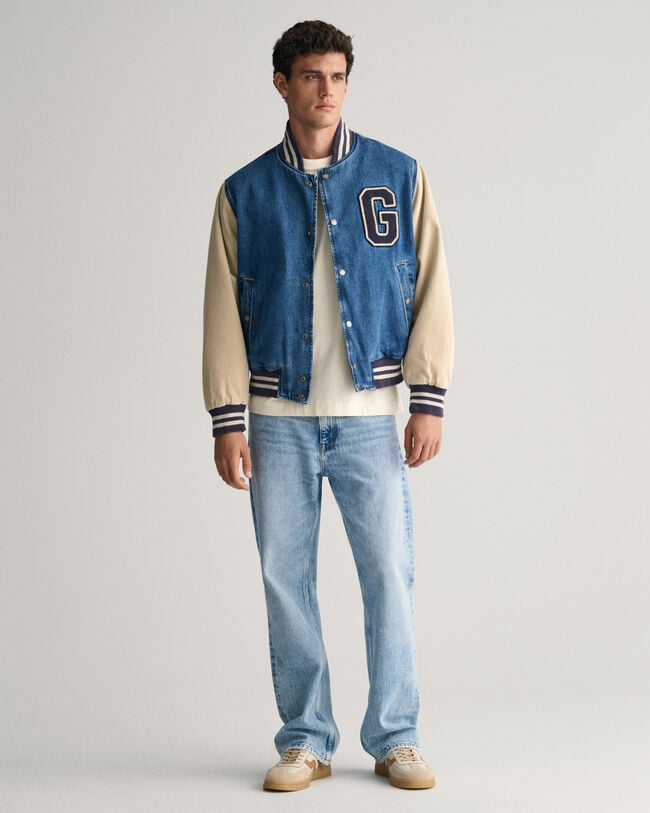 Calças de ganga com perna larga loose fit