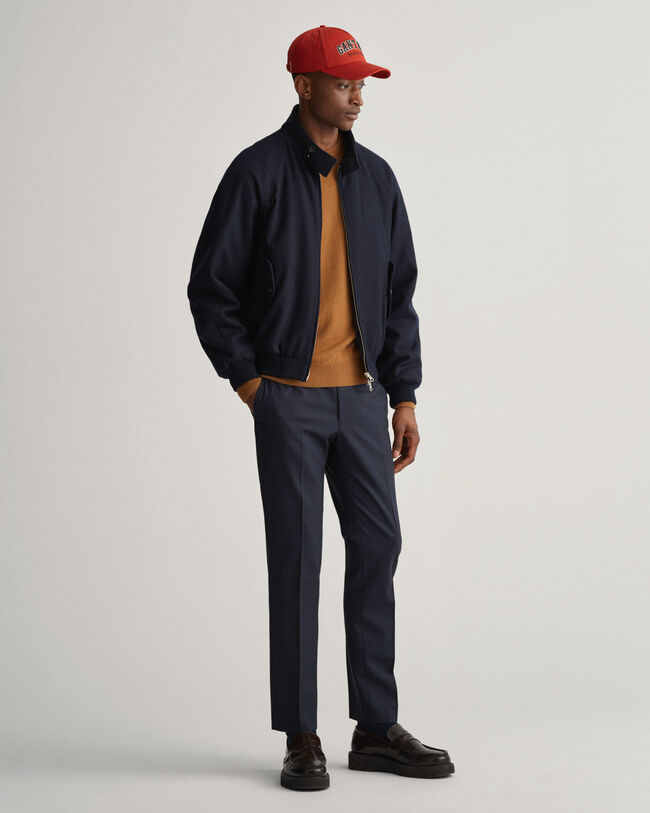 Casaco em lã Harrington