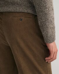 Calças de fato em bombazina