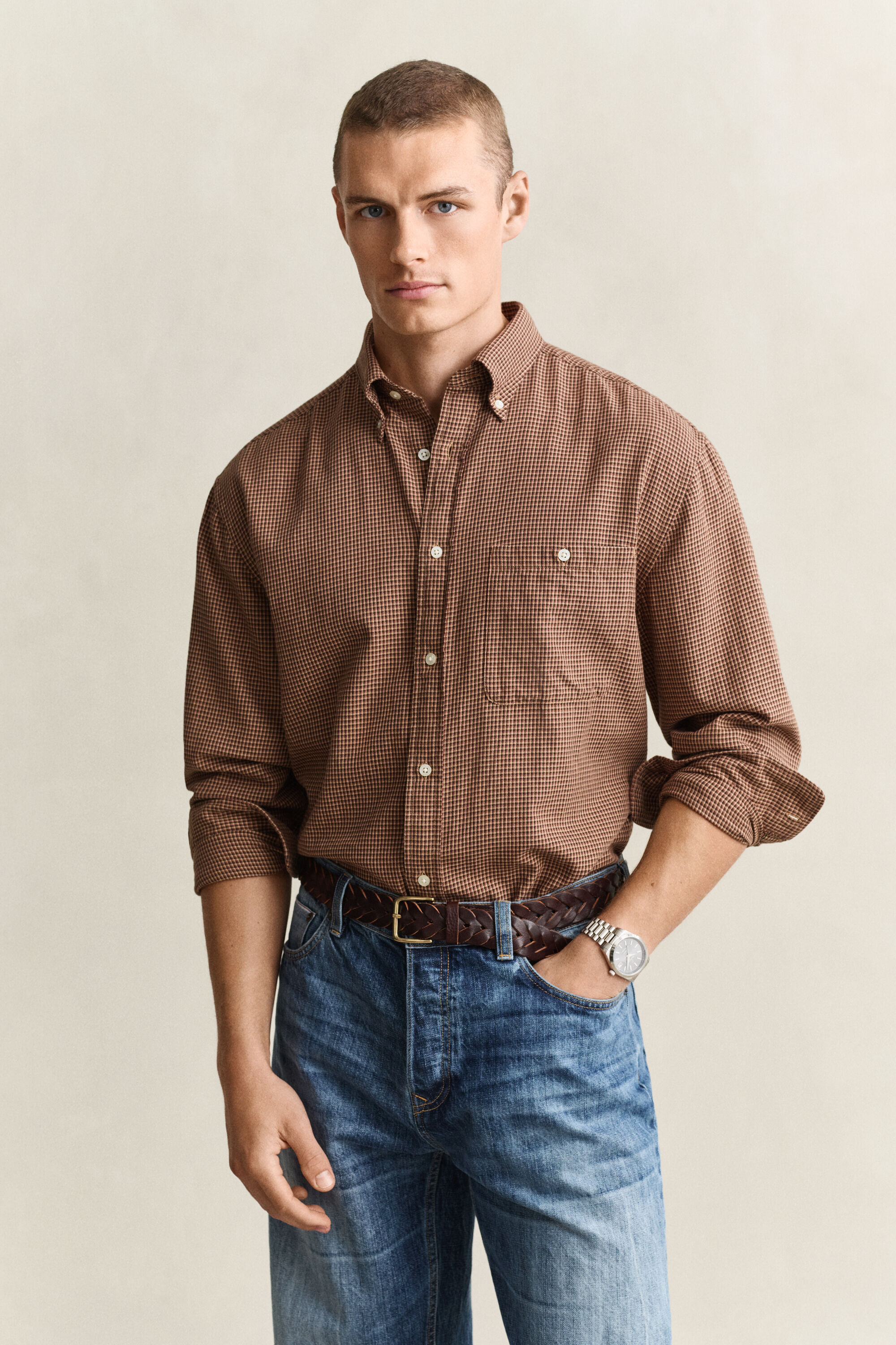 Camisa com padrão de xadrez Member Exclusive