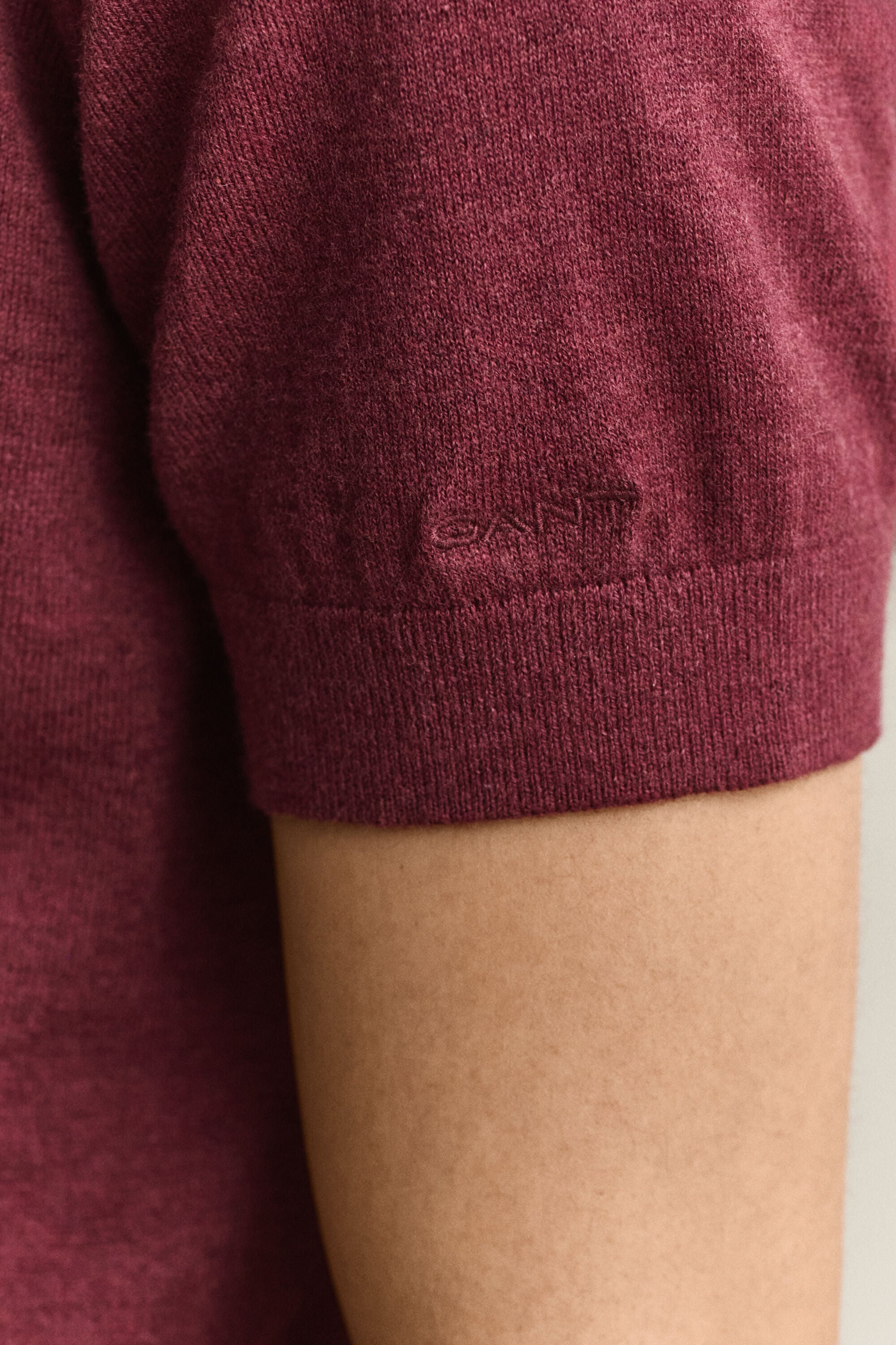 Camisola de malha estilo polo leve