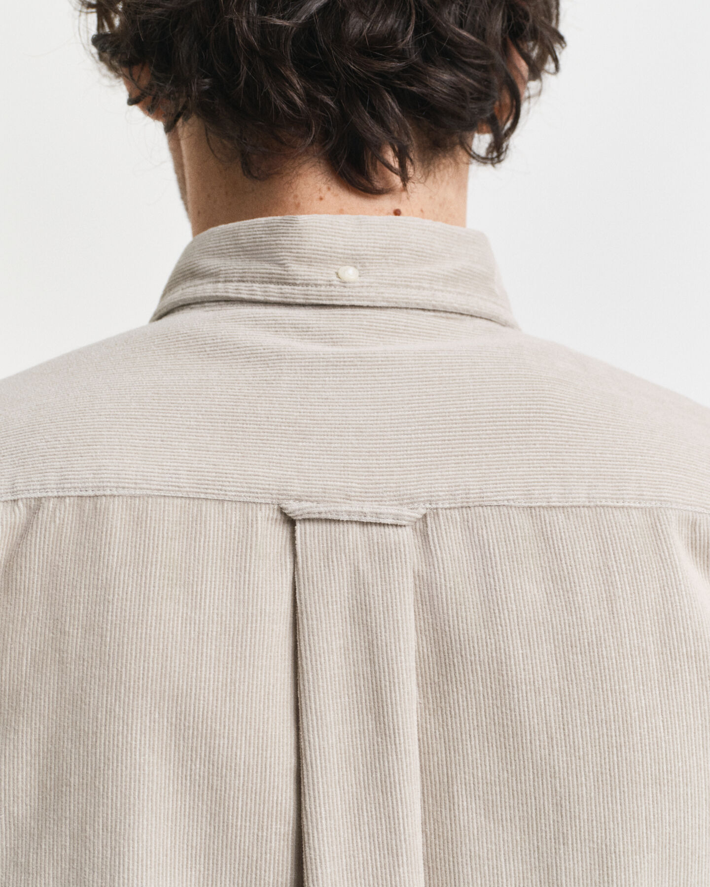 Camisa em bombazina de algodão regular fit