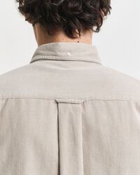 Camisa em bombazina de algodão regular fit