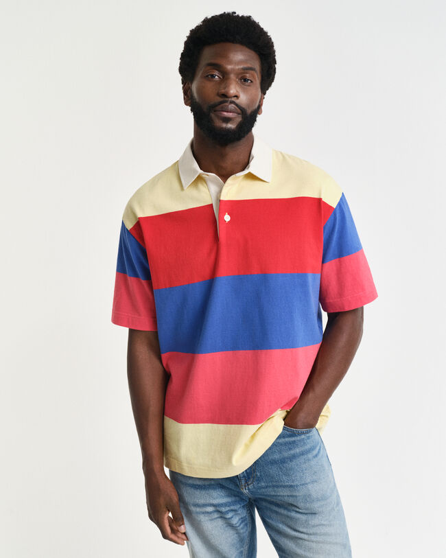 Heavy Rugger de manga curta às riscas