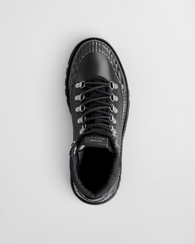 Botas de cano m&eacute;dio em pele Nebrada