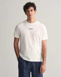 T-shirt com pequeno log&oacute;tipo GANT Contrast