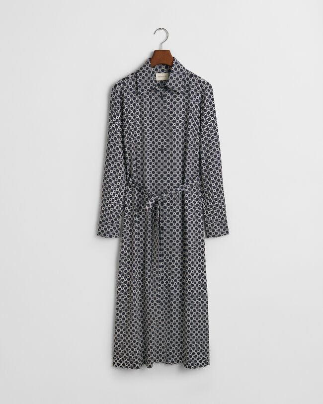 Vestido-camisa com estampado Geometric