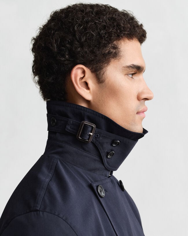 Gabardina em mistura de algodão