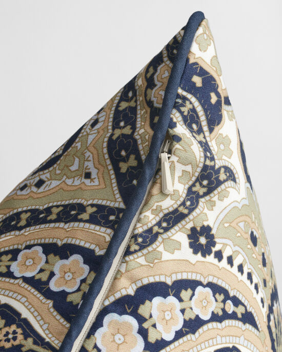 Capa de almofada acetinada com padrão Paisley