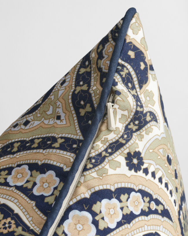 Capa de almofada acetinada com padrão Paisley