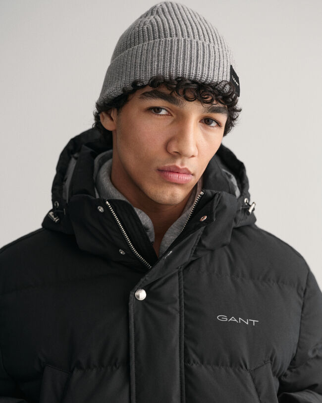 Blusão de penas comprido Alta