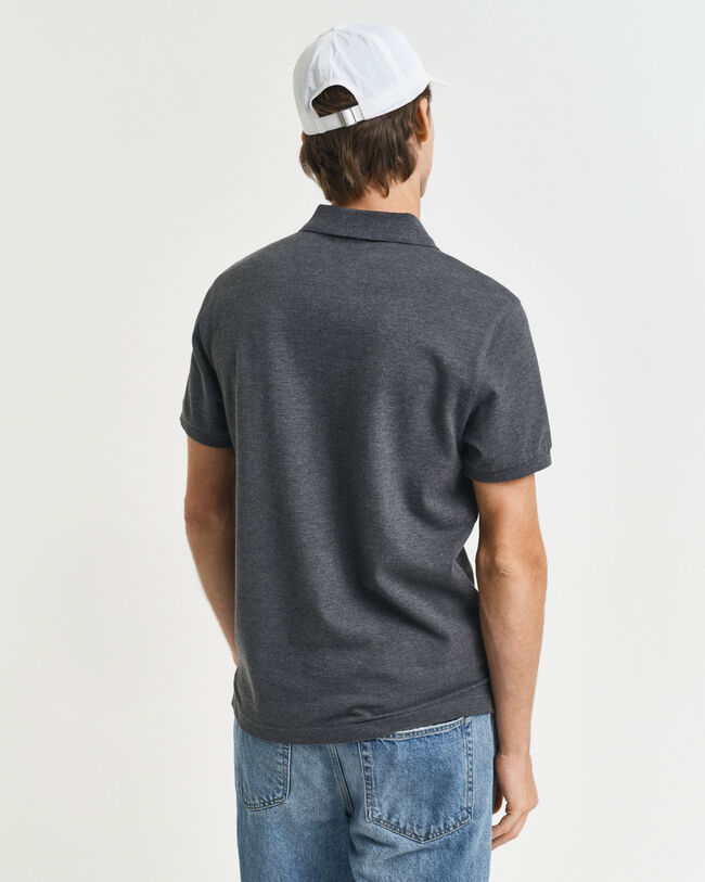 Polo em algodão piqué Shield slim fit