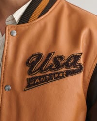 GANT Varsity Jacket em pele