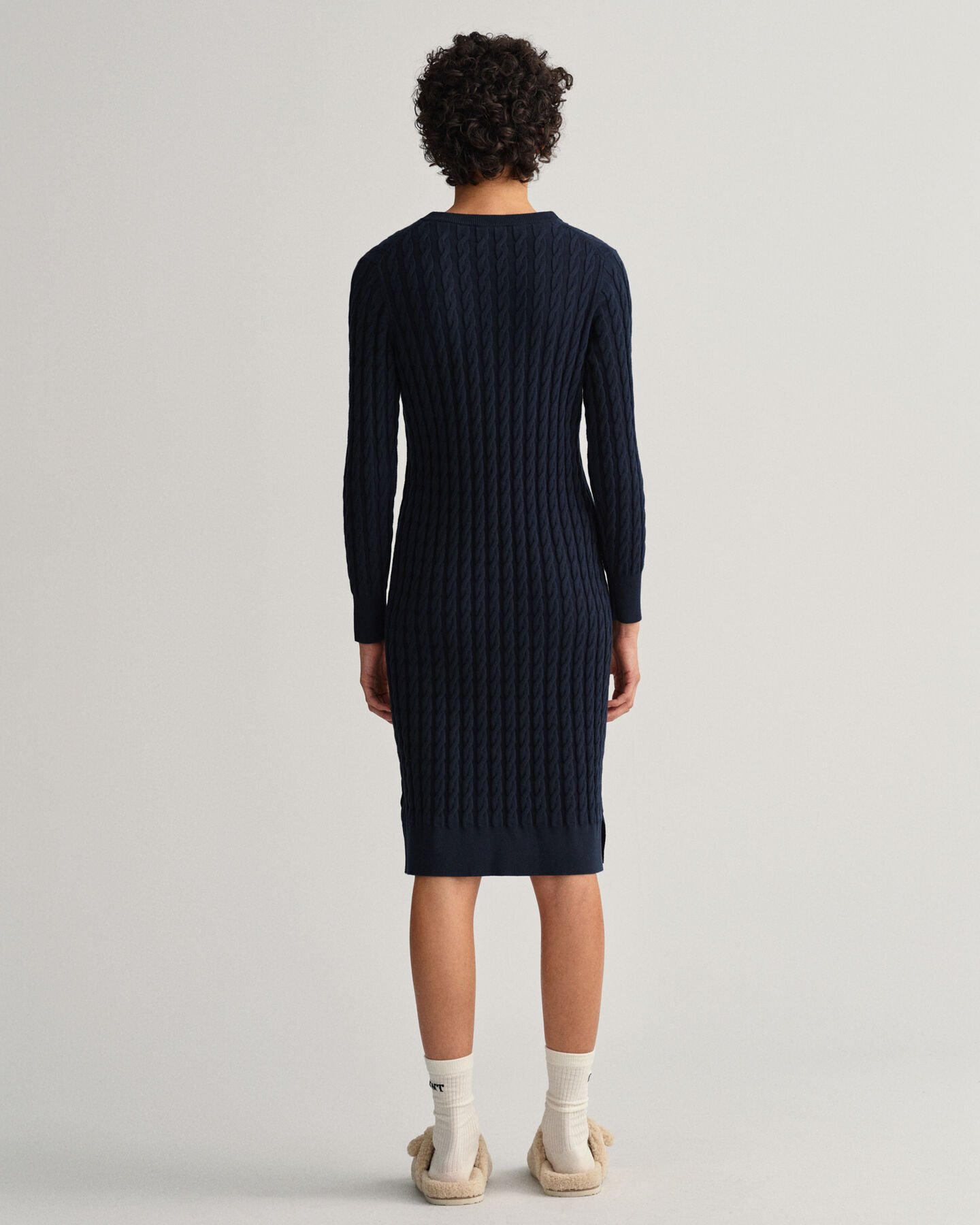 Vestido em malha entrelaçada