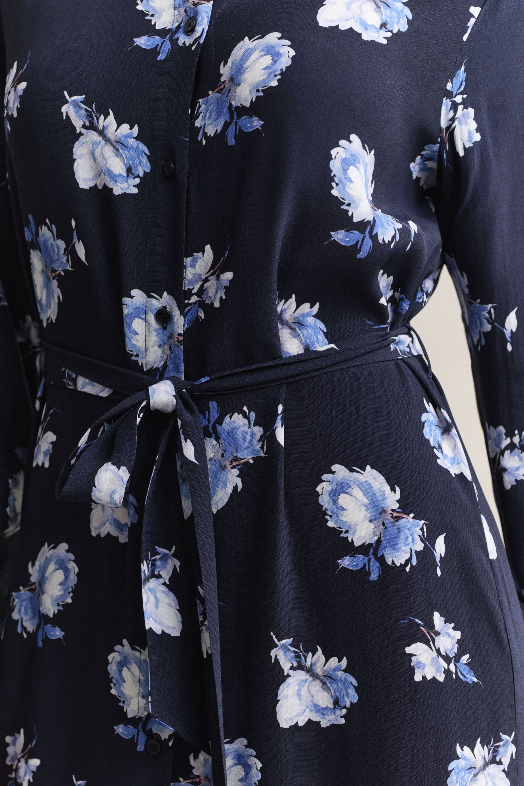 Vestido-camisa com estampado Floral