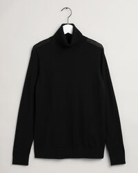 Camisola de gola alta em lã de merino lavável à máquina