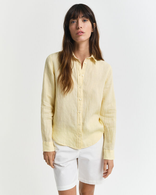 Camisa de linho regular fit