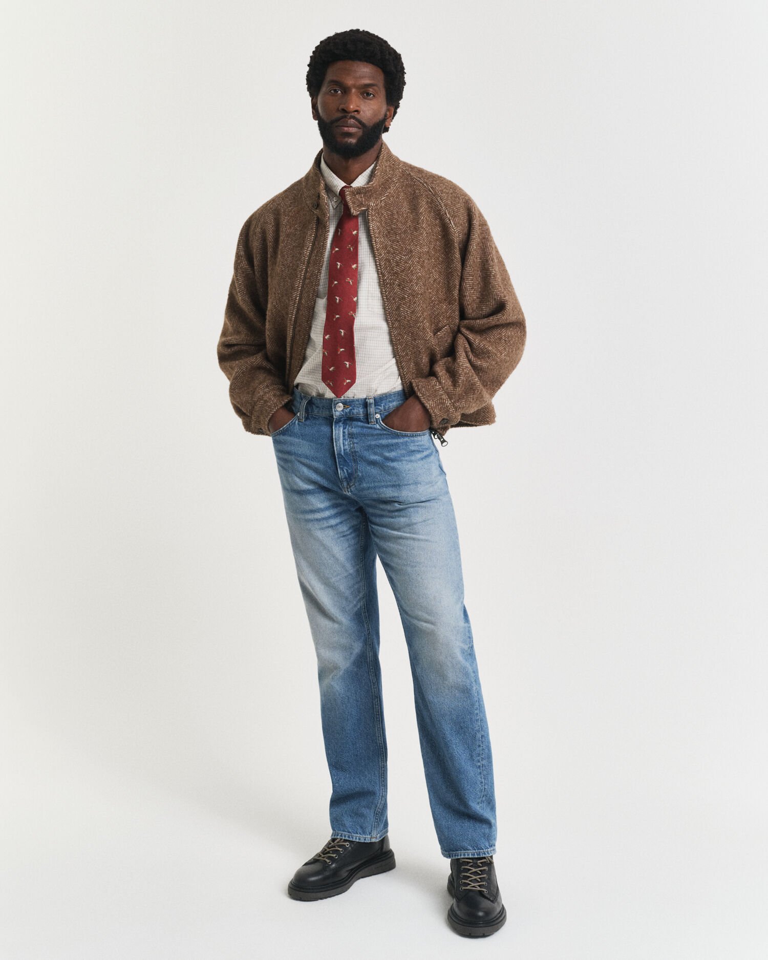 Camisa Oxford Luxury com padrão de xadrez oversized fit