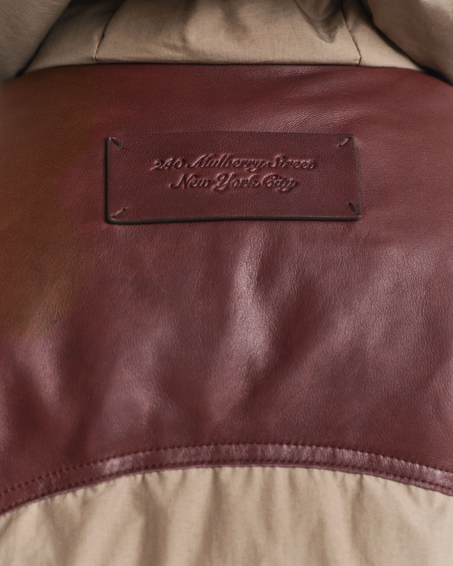 Parka em algodão e penas de ganso