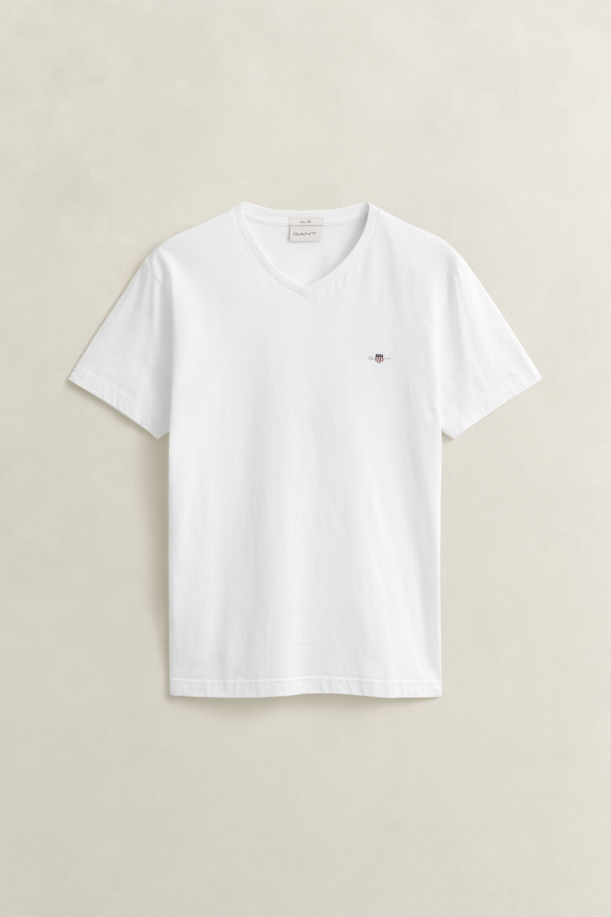 T-shirt com decote em V Shield slim fit