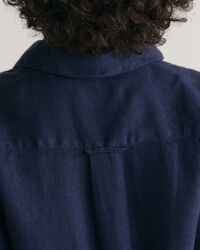 Camisa de linho com manga curta Kids