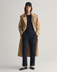 Calças cigarette em jersey