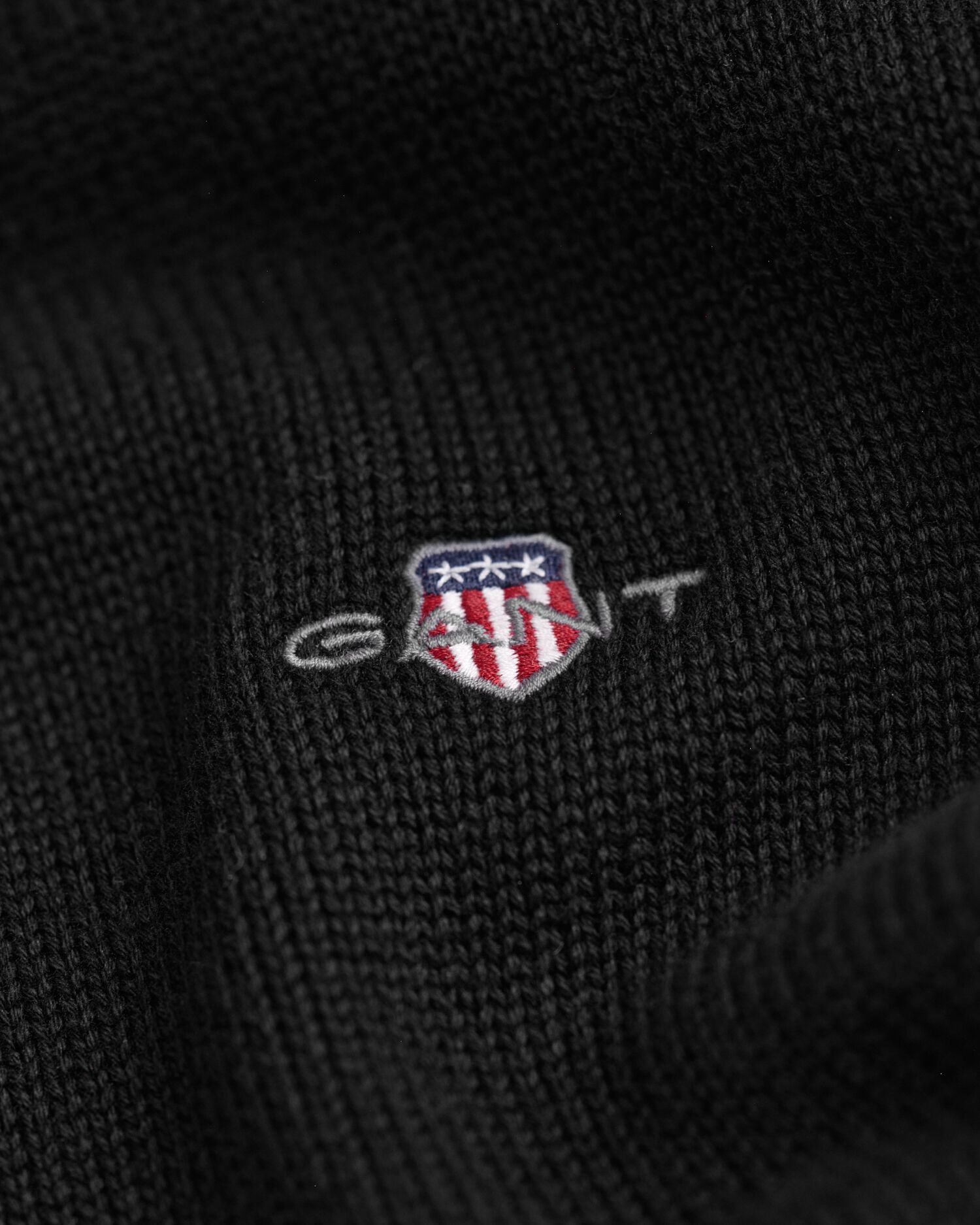 Camisola de malha em algodão com meio fecho Casual