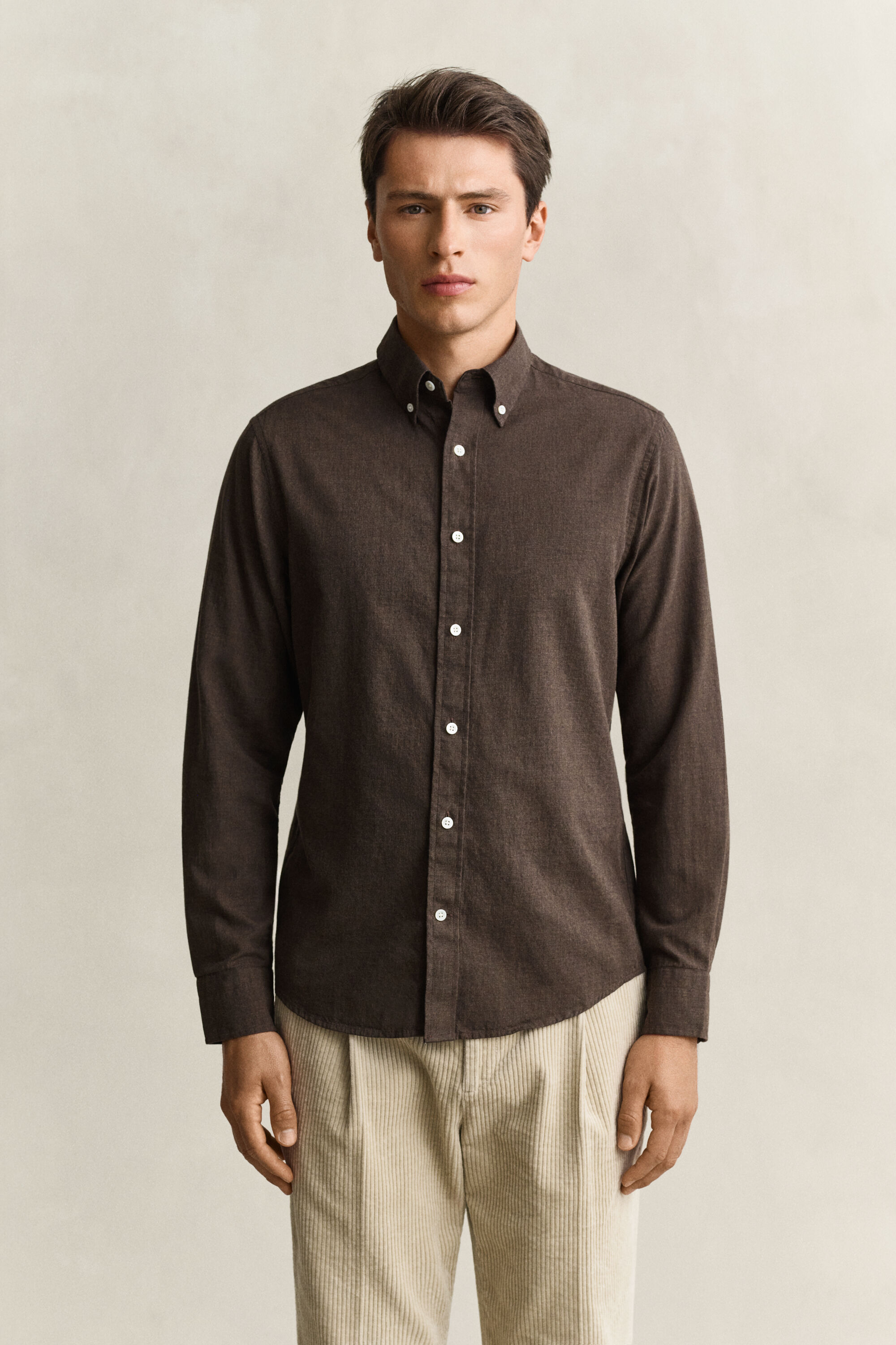 Camisa em algodão e caxemira