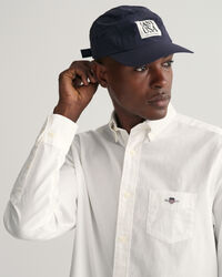 Camisa de linho e algod&atilde;o regular fit