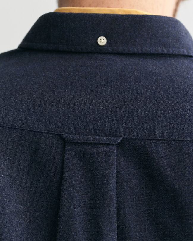 Camisa em flanela mesclada regular fit