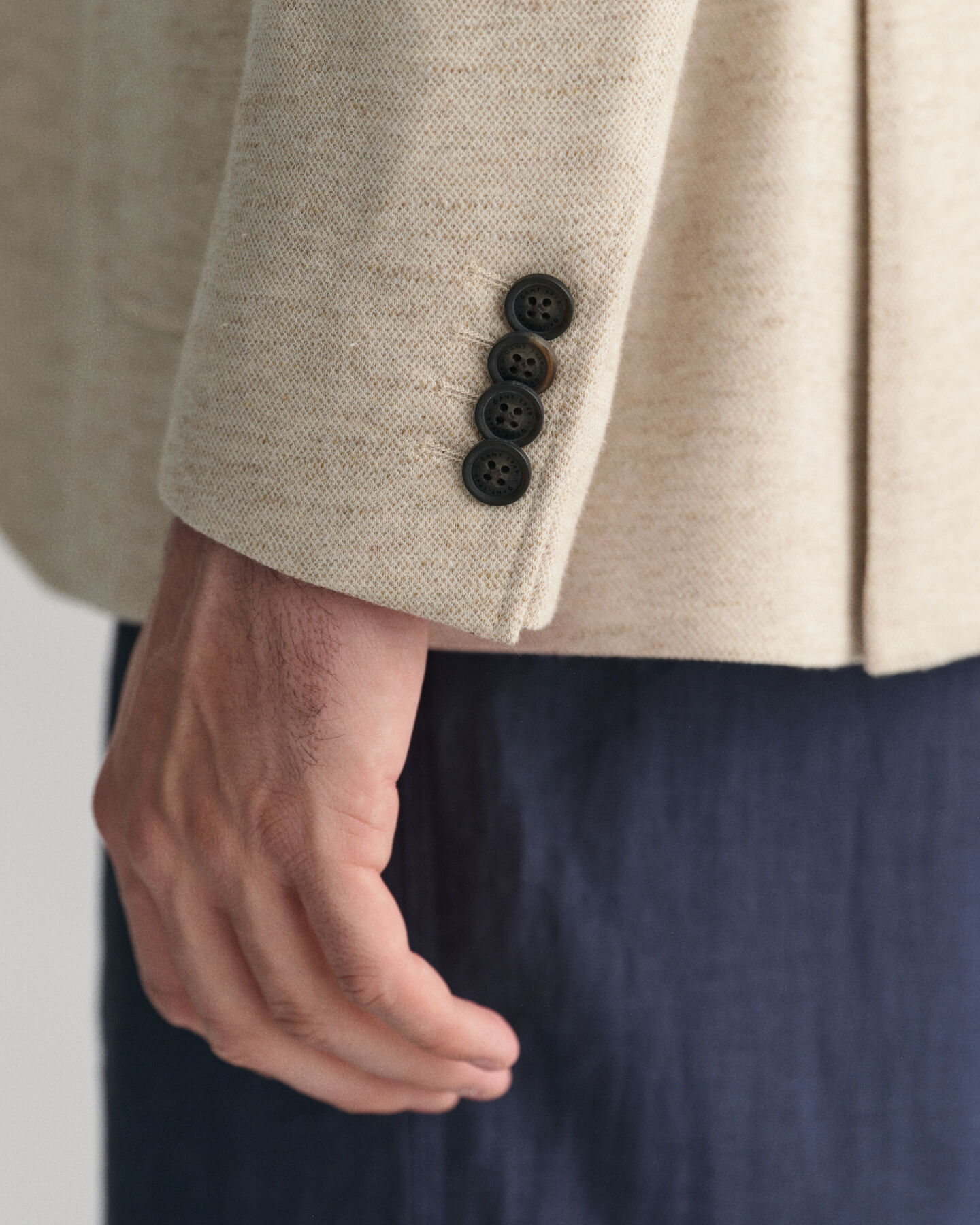 Blazer em linho e algodão