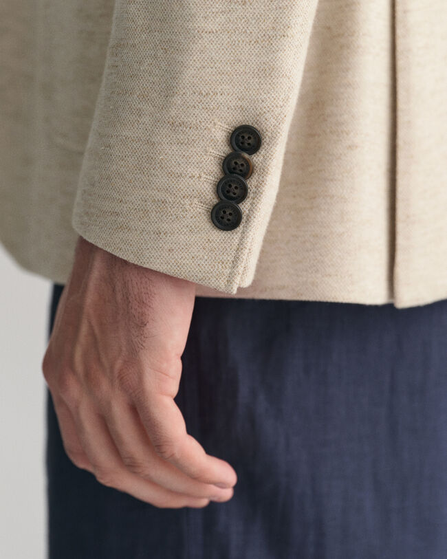 Blazer em linho e algodão