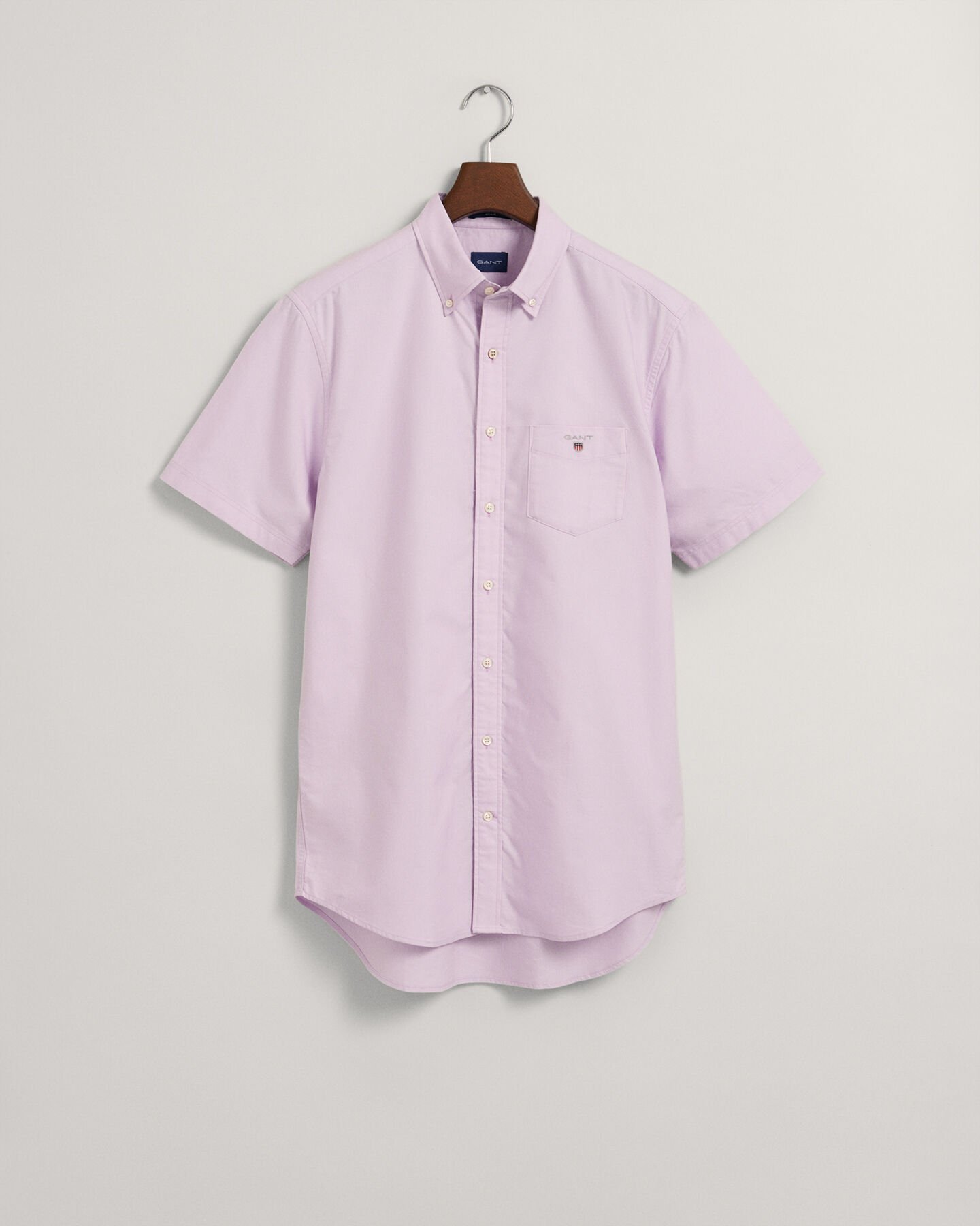 Camisa Oxford de manga curta regular fit