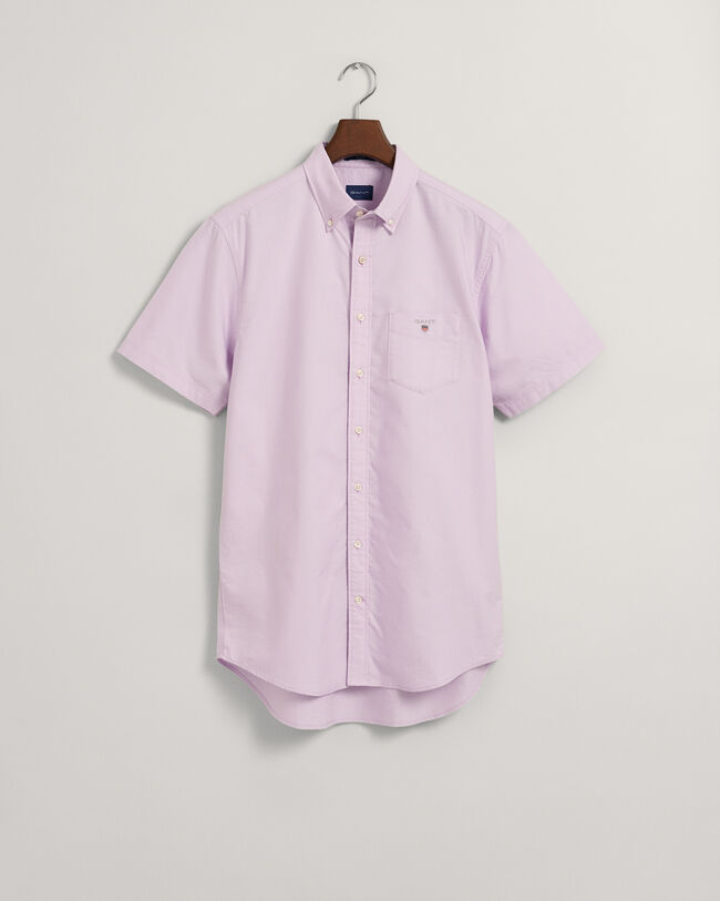 Camisa Oxford de manga curta regular fit