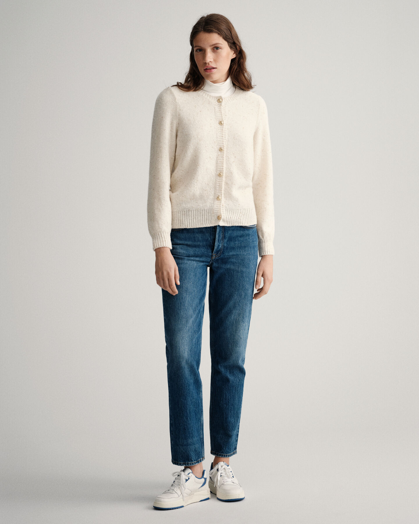 Casaco de malha com decote redondo Sparkling