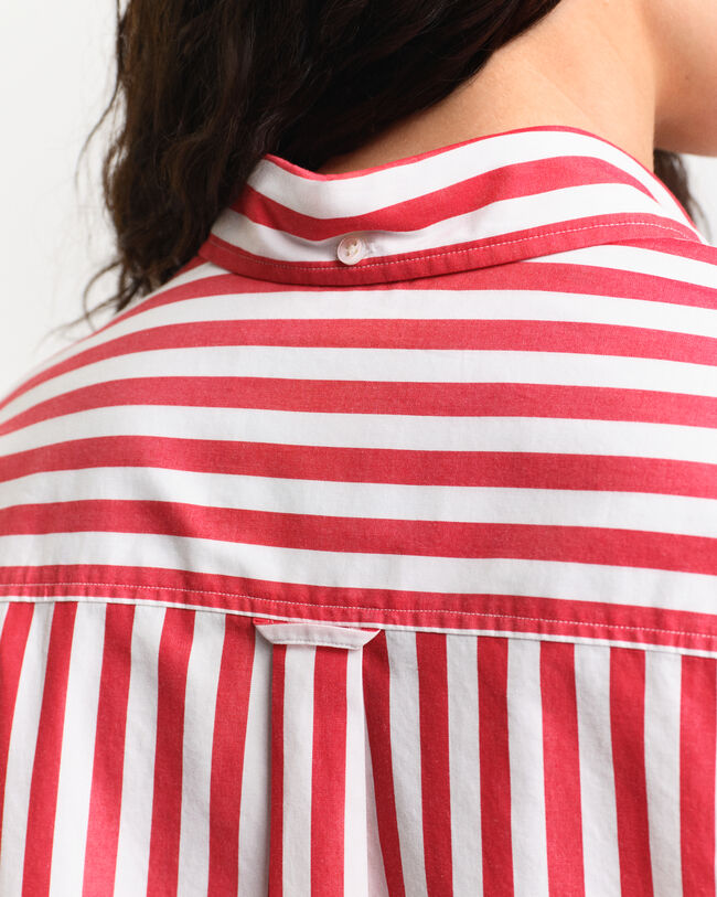 Camisa em popelina às riscas Classic oversized