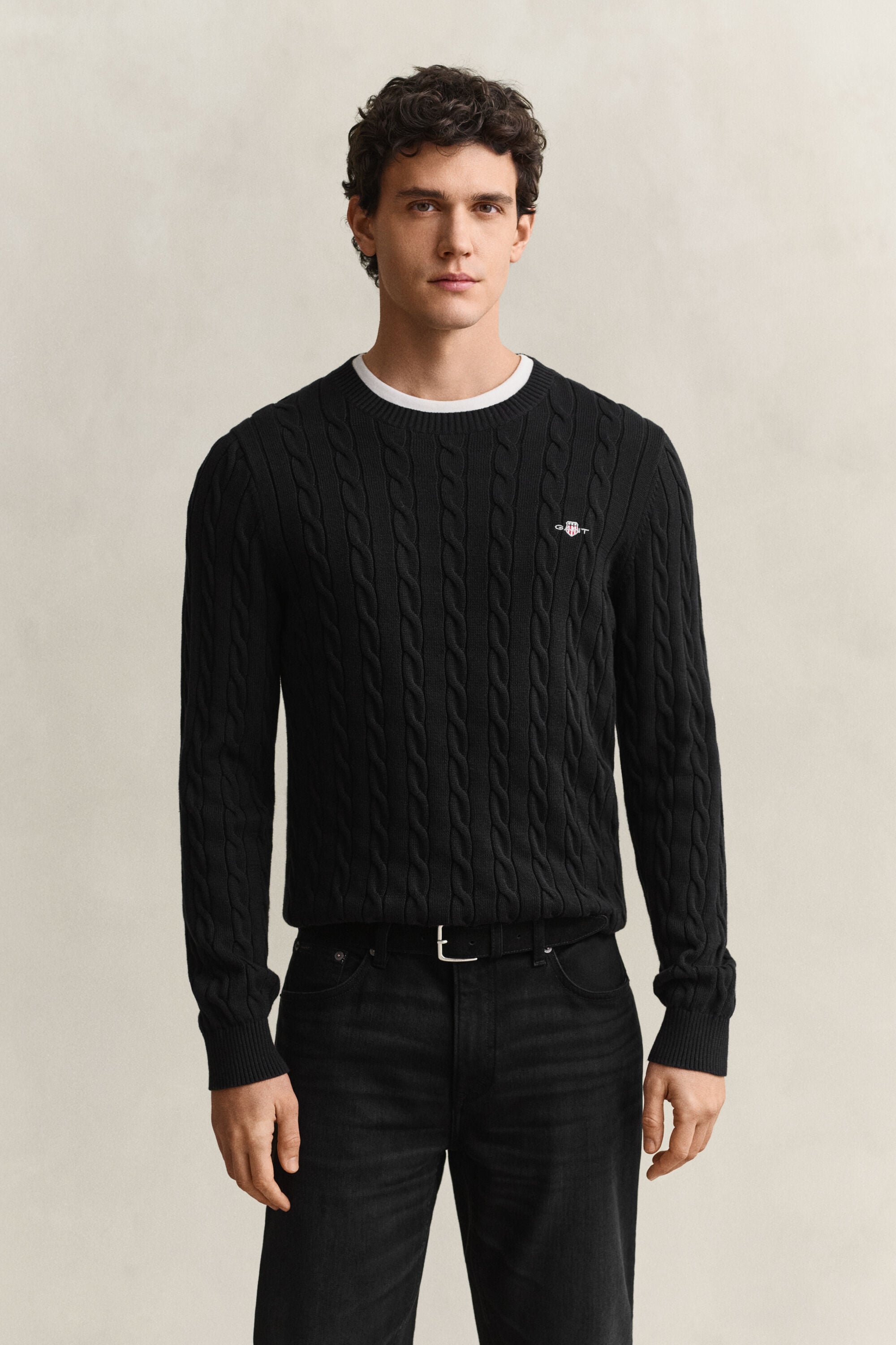 Camisola em malha entrançada Classic