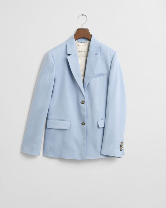 Blazer em linho com elastano slim fit